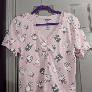 Hello Kitty Pink Pajama Top